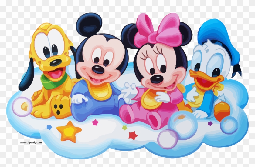 Baby Minnie Mouse Png Panda Free Images Mickey Minnie Pluto Donald Transparent Png 1024x626 Pinpng