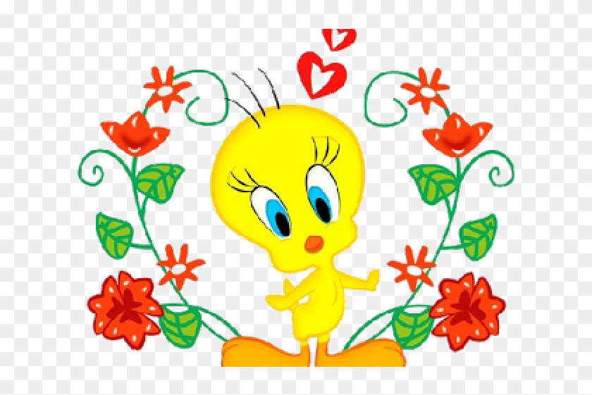 Angel Clipart Tweety Bird Tweety And Flowers Clipart Hd Png Download 640x480 6015457 7176