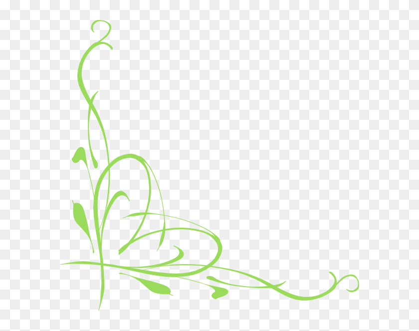 Heart Vine Green 2 Clip Art - Green Vines Clip Art, HD Png Download ...