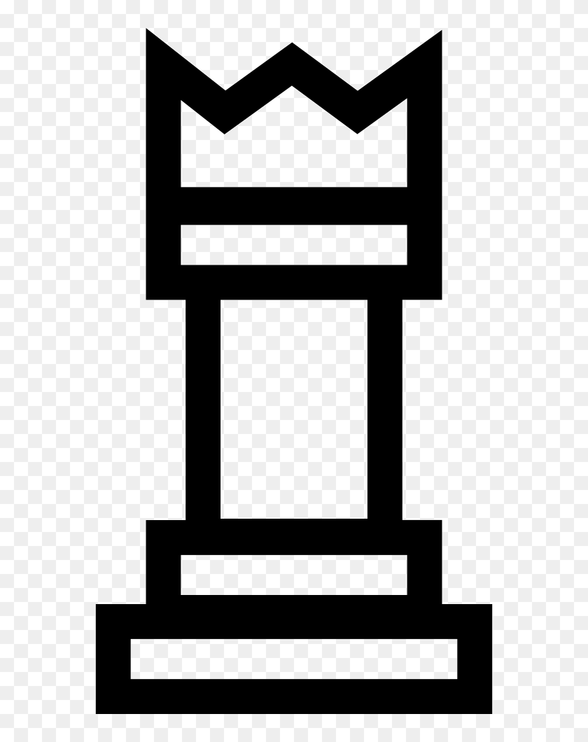 King Chess Piece Outline - Chess, HD Png Download - 568x980 (#6044633 ...