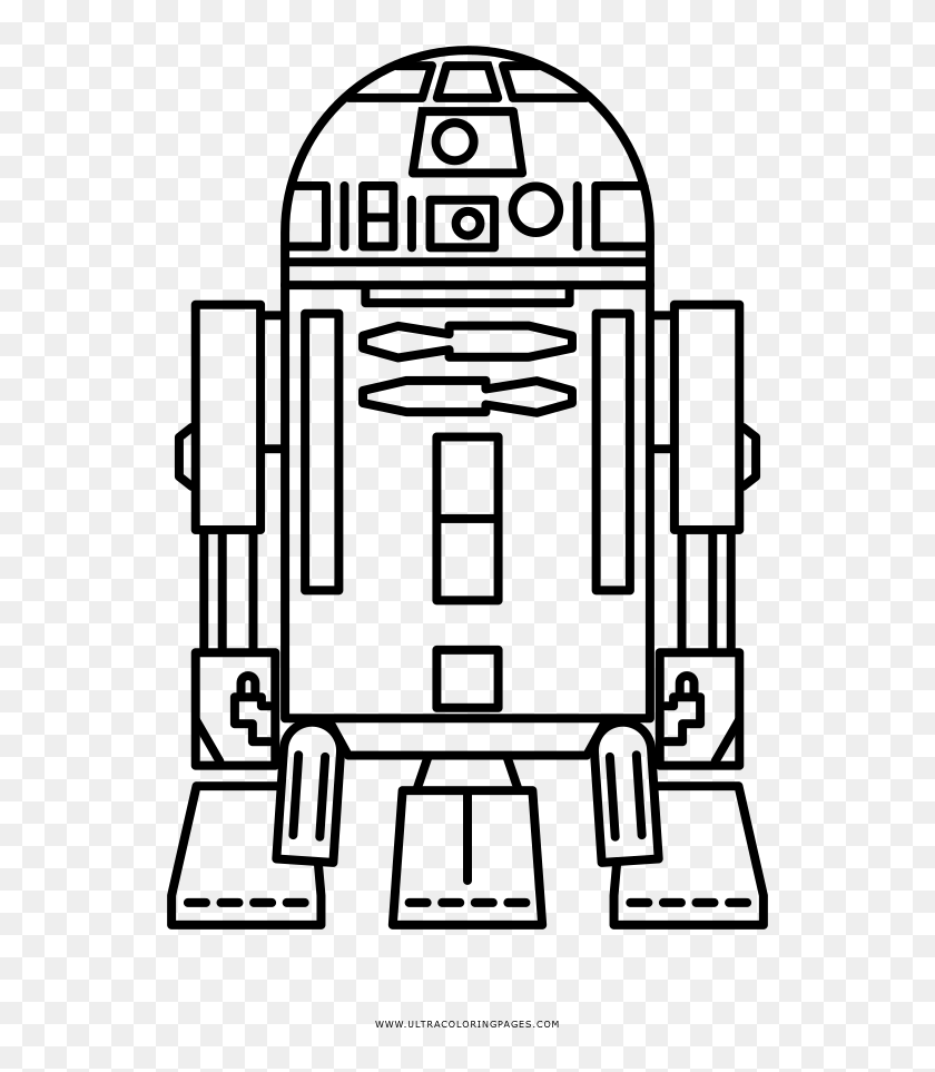 R2d2 Coloring Page Coloring Pages
