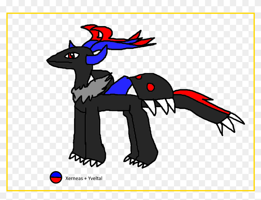 Xerneas Yveltal Fusion - Xerneas And Yveltal, HD Png Download ...