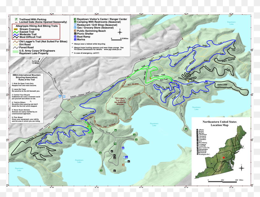 Allegrippis 2000 - Allegrippis Bike Trail Map, HD Png Download ...