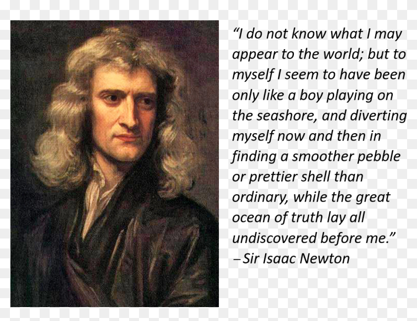 Portrait Of Newton By Godfrey Keller, - Sir Isaac Newton, HD Png ...