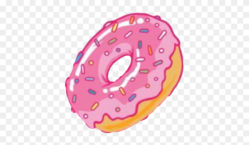 #donut #pink #cartoon #yum #pastry #shiny #tasty #frosting - Circle, HD ...