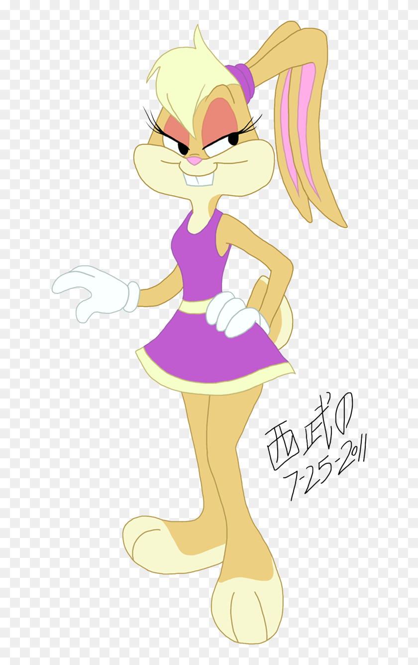 A Drawing Of Lola Bunny From Tlts - Drawing Of Lola Bunny, HD Png ...