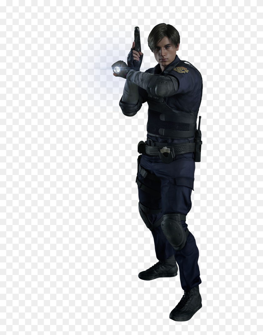 Leon Kennedy Png Leon Kennedy Resident Evil Remake Png Transparent Png X