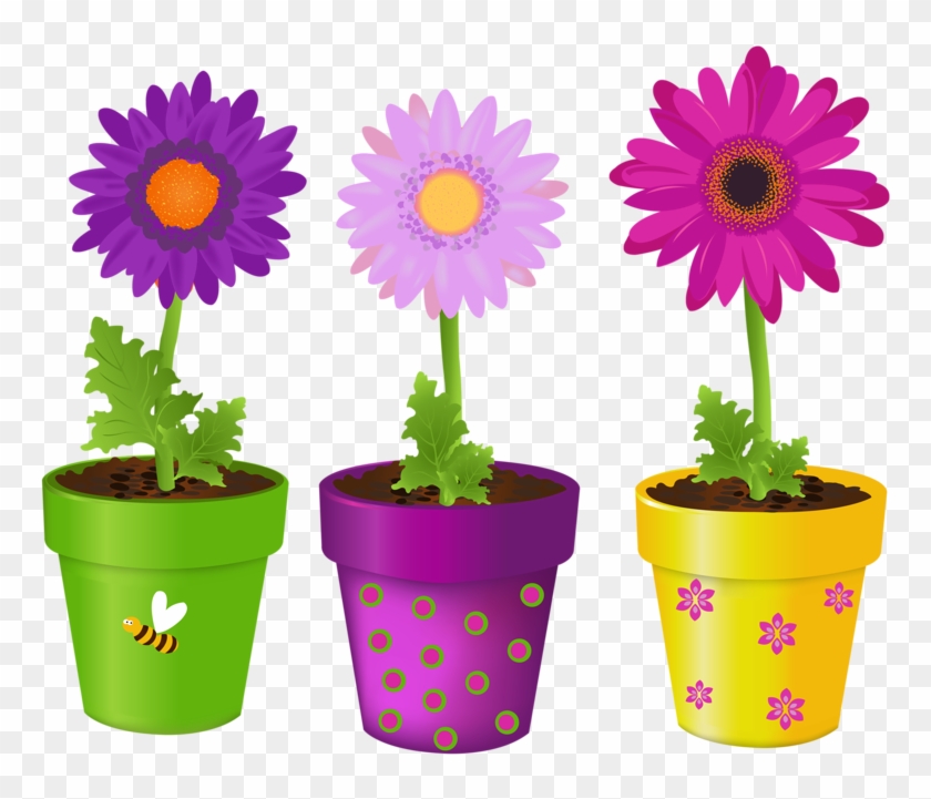 Flowerpots Clipart Beautiful Flower Free Clipart On - Flower Pots ...