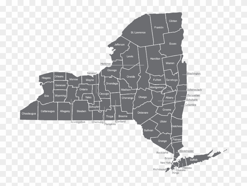 New York State Counties, Click A County To Search - New York State, HD ...