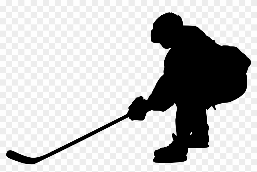 Free Download - Ice Hockey Silhouette White, HD Png Download ...