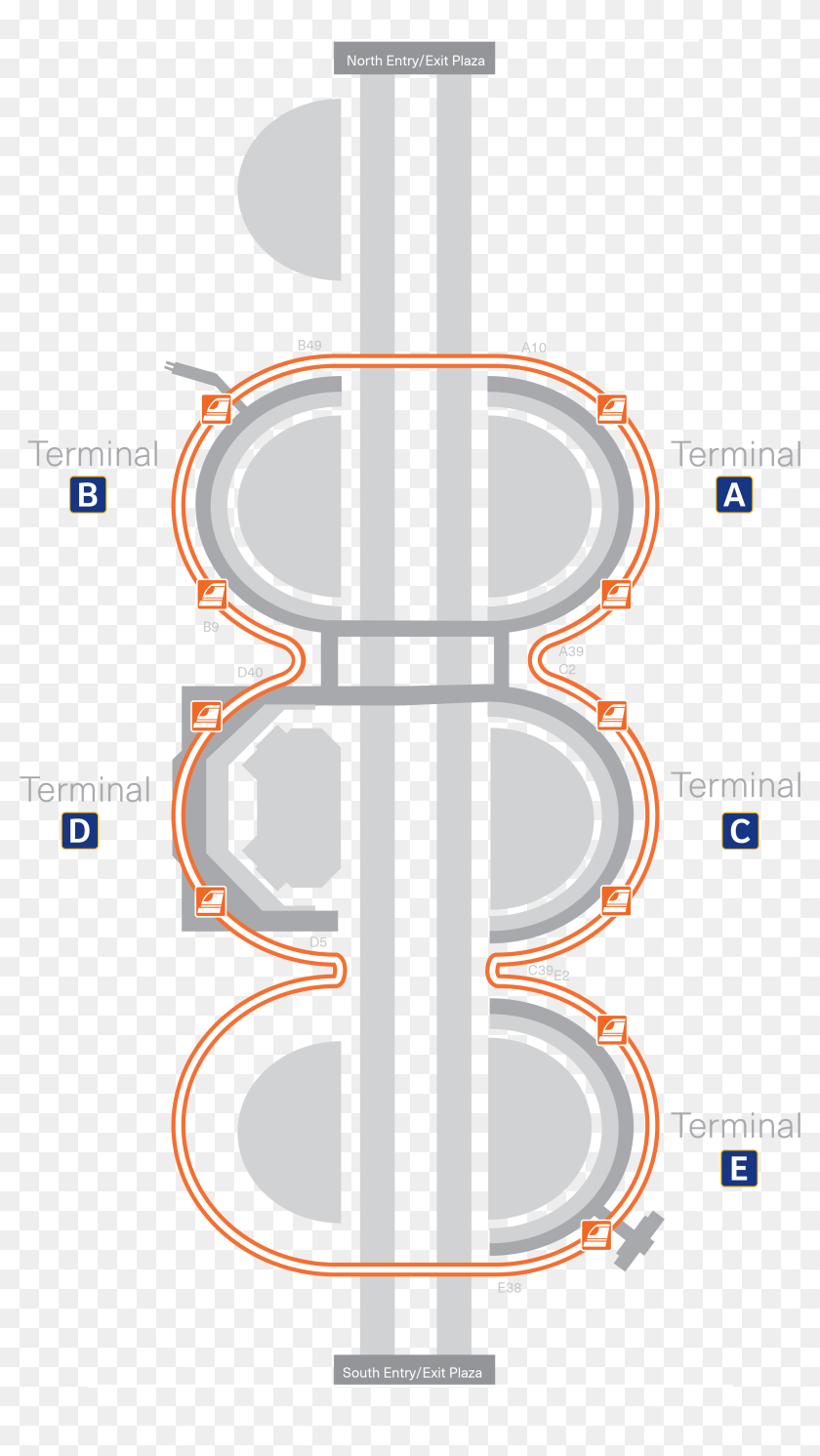 Dfw Skylink Route Map Skylink Terminal Map - Skylink Dfw Airport Terminal Map, Hd Png Download -  3300X4873 (#6215881) - Pinpng