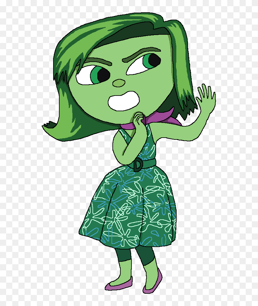 Disgust From Inside Out Cartoon Hd Png Download