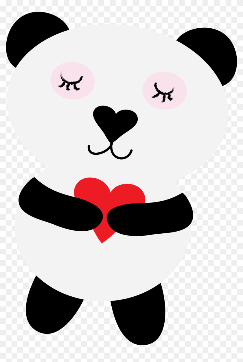 Free Panda Bear Clip Art From Ruby Slippers Designs - Valentines Day ...