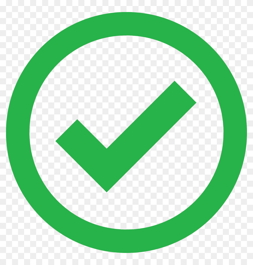 Circle Green Check Png - Validation Png, Transparent Png - 1717x1717 ...