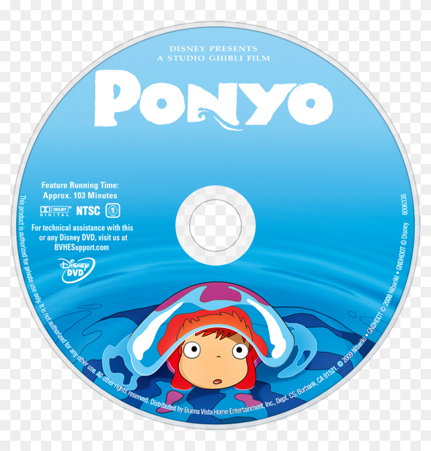 Ponyo Dvd, HD Png Download - 1000x1000 (#6291772) - PinPng