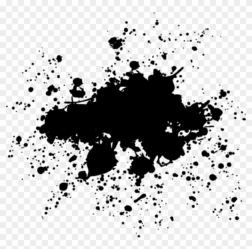 Black Paint Splatter Transparent Download - Picsart Png Black Smoke ...