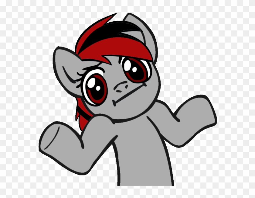 Shrug Hat Emoticon - Pony Shrug, HD Png Download - 591x571 (#637871 ...