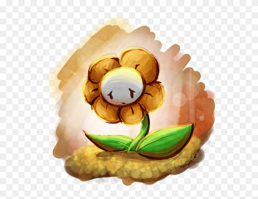 Silvia Barbero On Twitter - Undertale Sad Flowey Fanart, HD Png ...