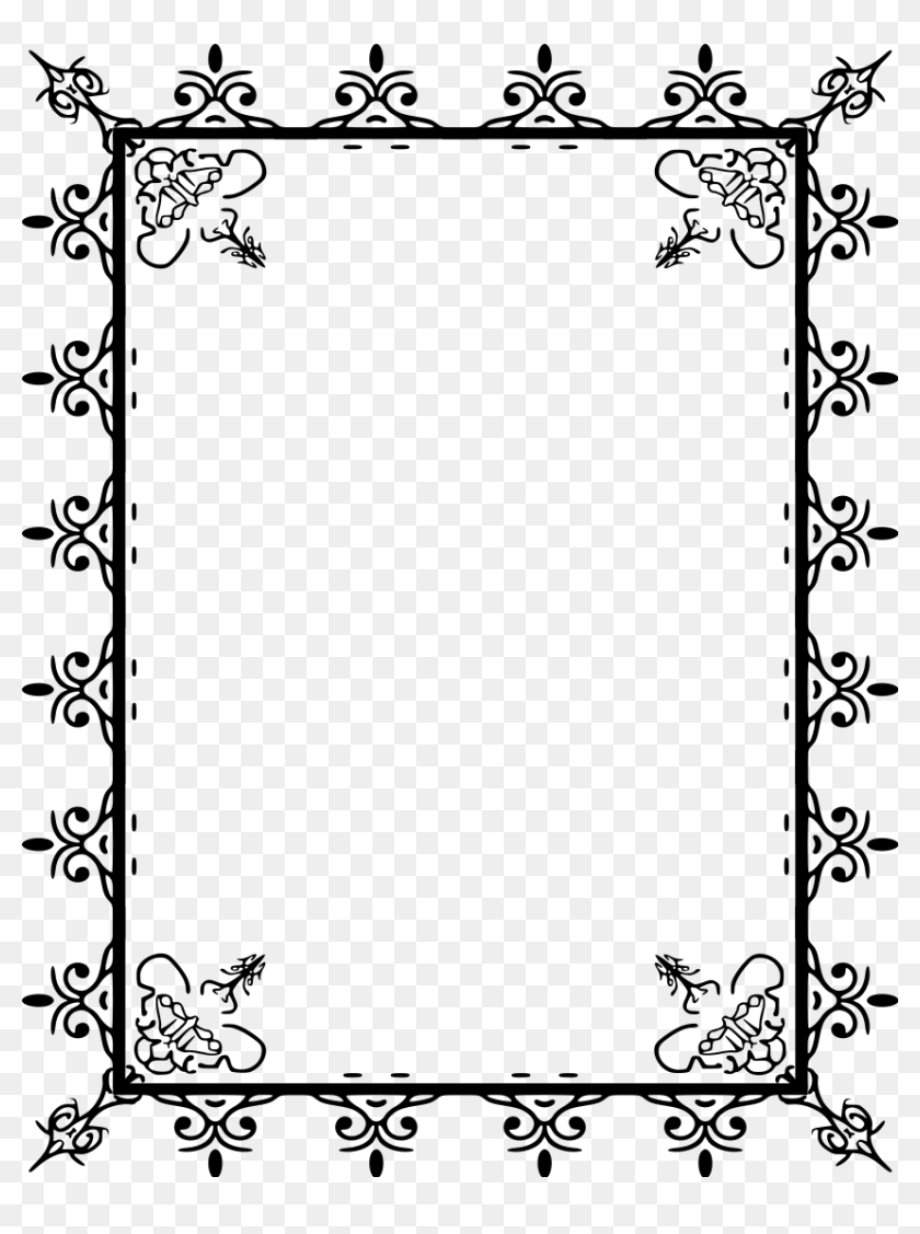 Ornate Border Png - Page Border Transparent Png, Png Download ...