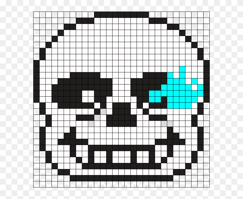 Sans Battle Face Sprite Bead Pattern, Peyote Bead Patterns