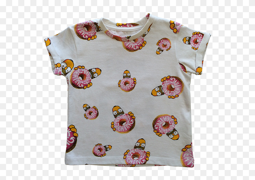 Eleven Paris Unisex Homer Donuts T-shirt - Illustration, HD Png ...