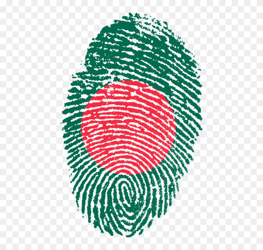 Bangladesh Flag Fingerprint Country Pride Identity - Bangladesh Flag ...