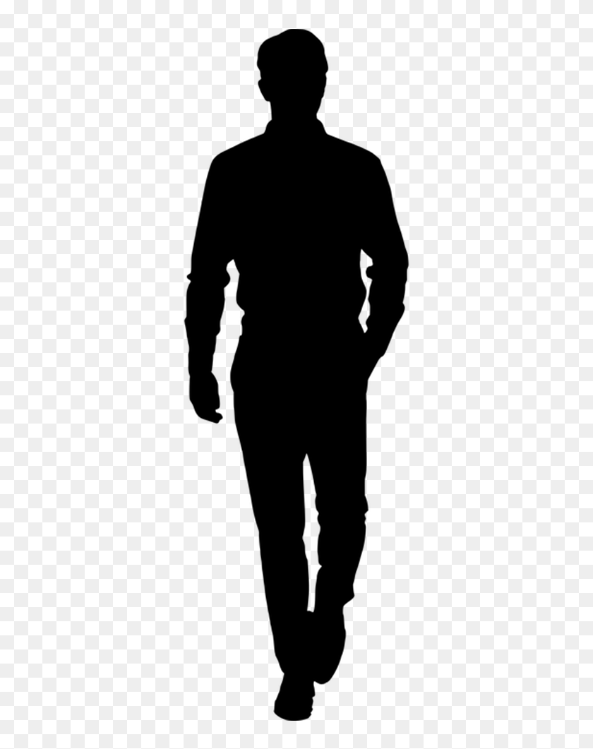 The Body Wash - Guy Standing Straight Silhouette, HD Png Download ...