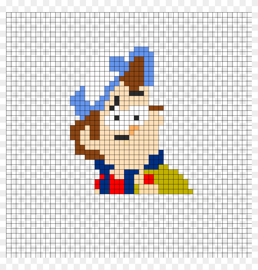 Dipper Pines Perler Bead Pattern / Bead Sprite - Cross-stitch, HD Png ...