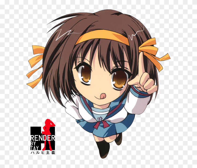 19 Feb 2011 - Haruhi Suzumiya Chibi Png, Transparent Png - 617x635 ...