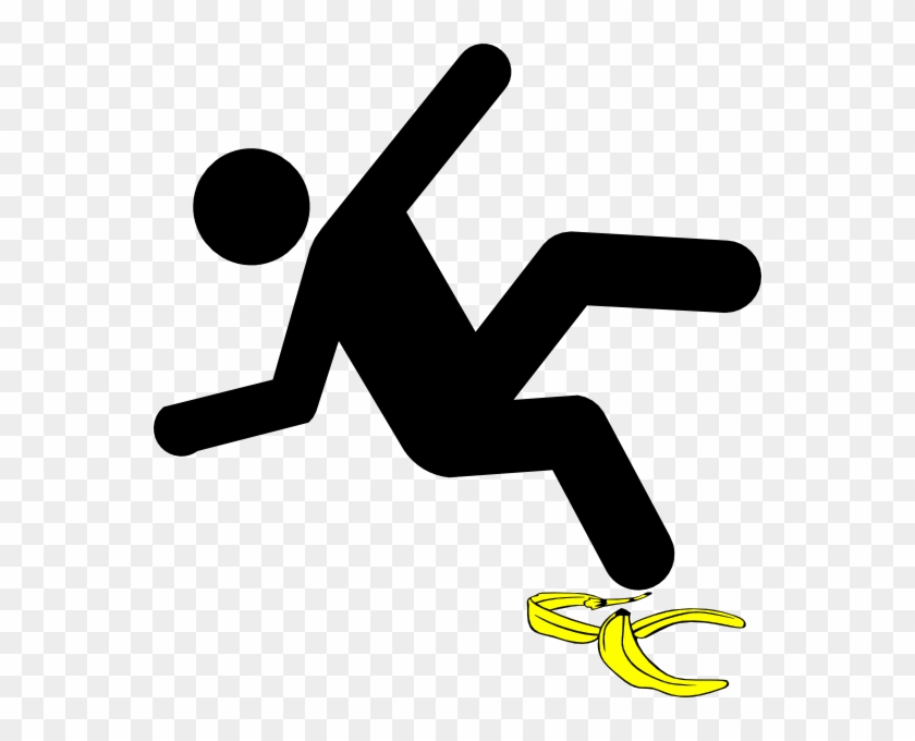 Slip On Banana Peel Clip Art - Person Slipping On Banana, HD Png ...