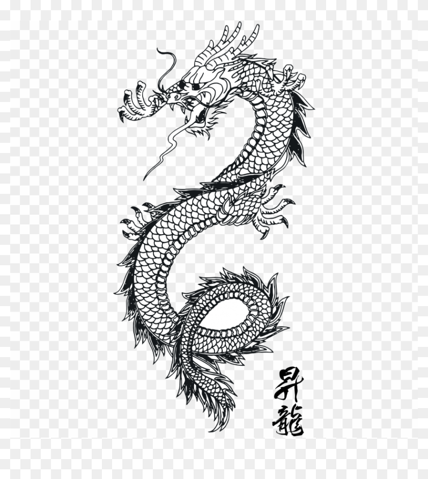 Download Dragon Clipart Png Photo - Japanese Dragon Tattoo Simple ...