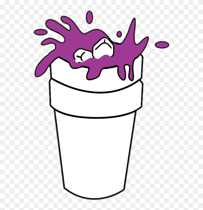 Purple Drank Art Png, Transparent Png - 567x789 (#6549320) - PinPng