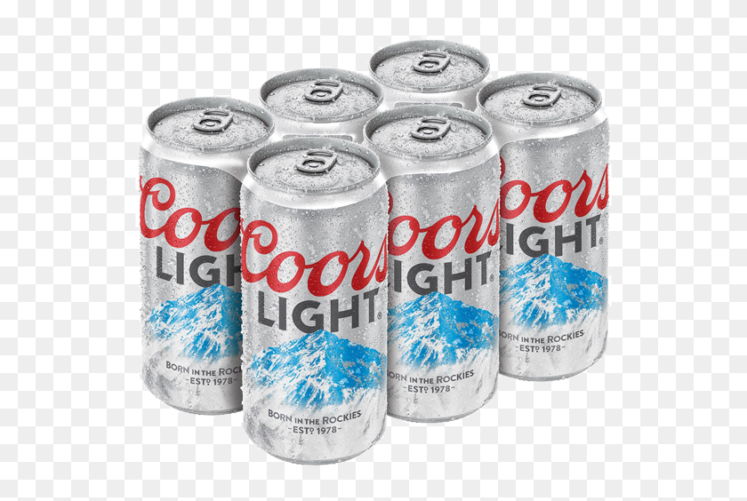 Coors Light Lager Beer 6 Pack Cans, 12 Fl Oz - Coors Light 6 Pack, HD