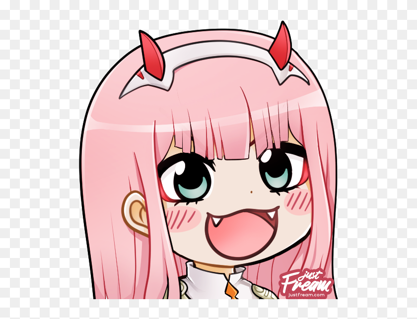 Zero Two Chibi☺ 🌸 - Zero Two Chibi Sticker, HD Png Download - 561x577 ...