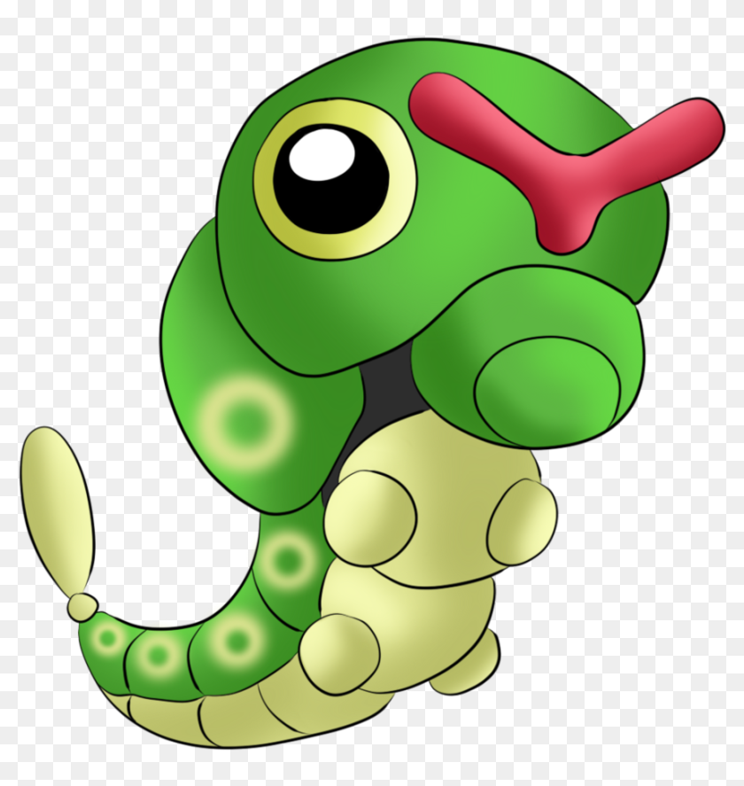 Caterpie - Pokémon Caterpie, HD Png Download - 890x897 (#6579729) - PinPng