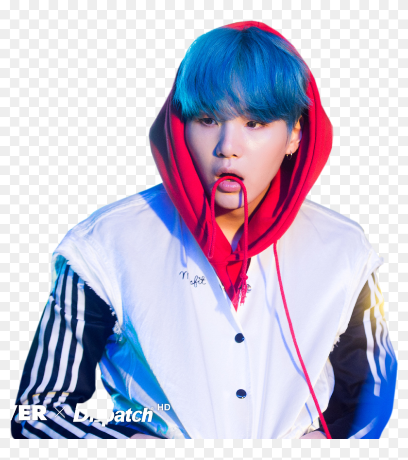 Suga Minyoongi Yoongi Btssuga Bts Agustd - Bts Suga Blue Hair, HD Png ...