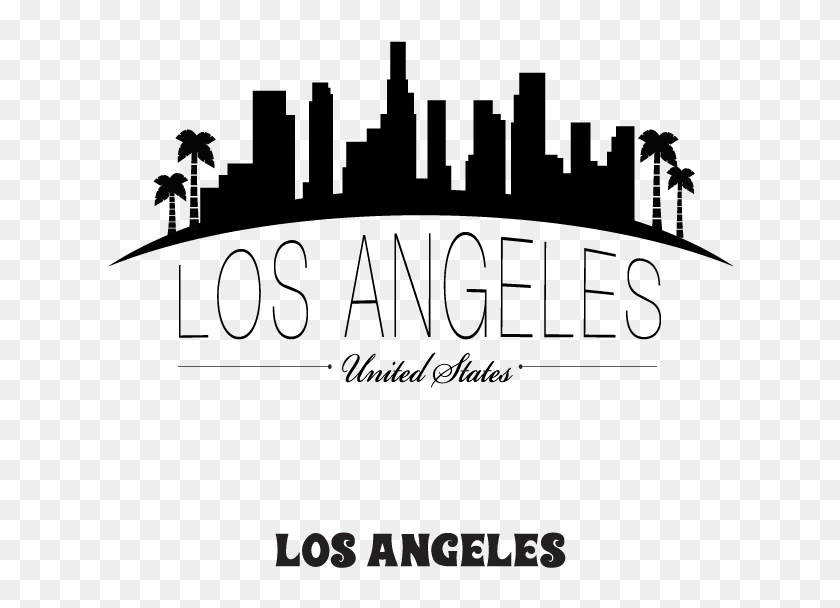 Los Angeles Silhouette Png - Los Angeles City Drawing, Transparent Png ...