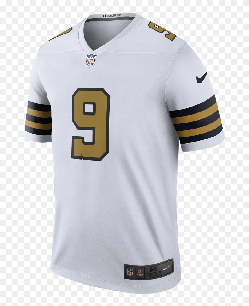 Men's New Orleans Saints Adrian Peterson Nike White Color Rush Legend Jersey