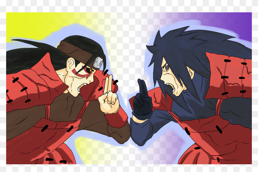 Hashirama Vs Madara - Madara Vs Hashirama Drawing, HD Png Download ...