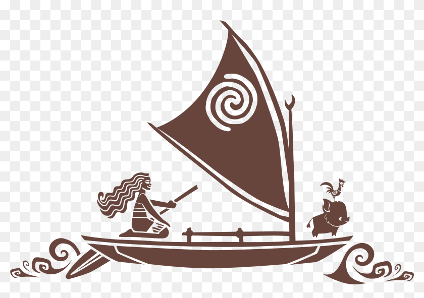 Moana Png Moana Boat Clip Art Transparent Png 2692x1766 Pinpng