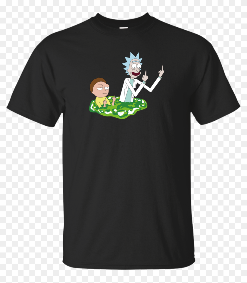 Rick And Morty Flipping Off Shirt, HD Png Download - 1155x1155 ...