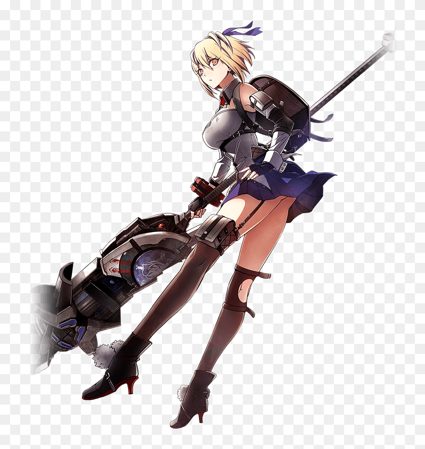 Claire Victorious - - God Eater 3 Character, HD Png Download - 728x808 ...