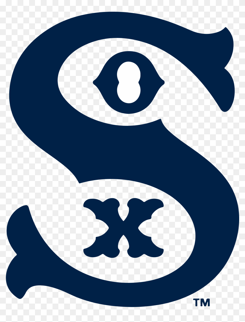 Embl White Sox - White Sox Retro Logo - 1766x1498 PNG Download