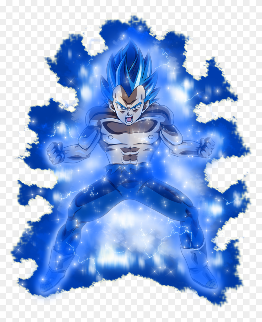 Desenho: Vegeta Super Saiyajin Blue Full Power