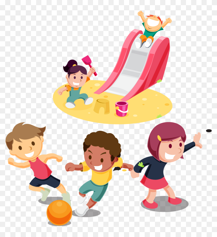 Kids Castle Preschool A - Children Playing In Sun Clipart, Hd Png 