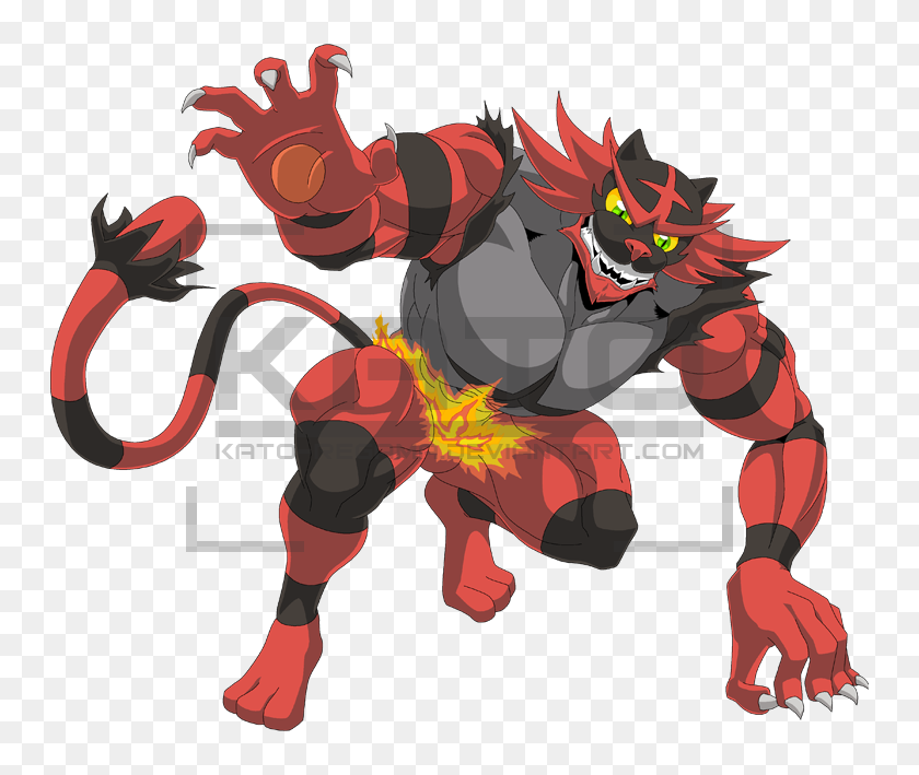 727 Incineroar By Kato Regama-daolr1l - Incineroar Pokemon, HD Png ...