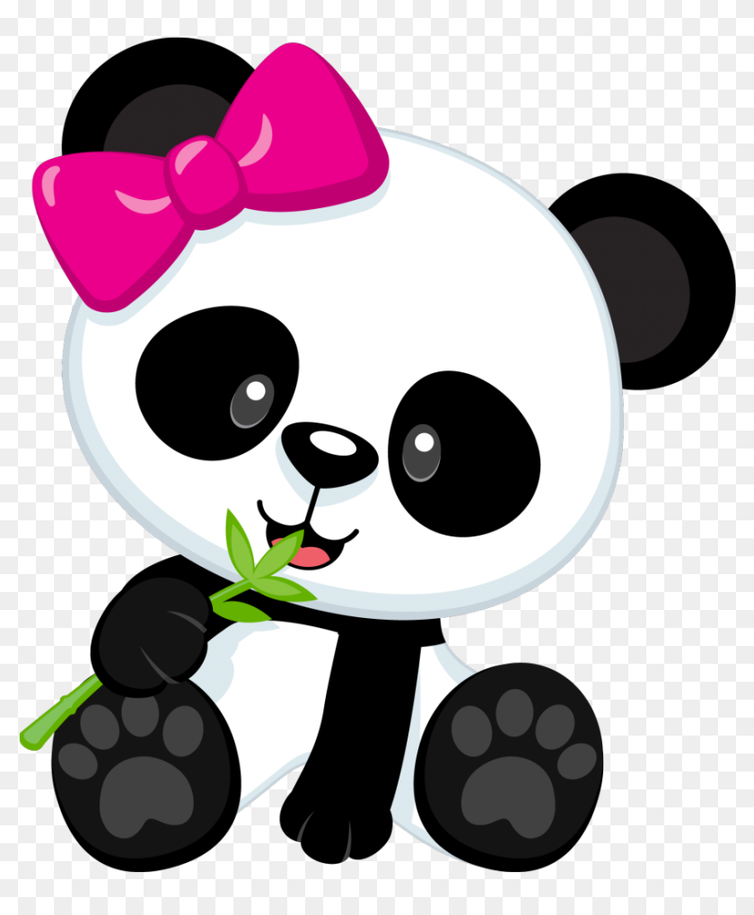 Cute Panda Cartoon Png Clipart Image - Urso Panda Para Imprimir ...