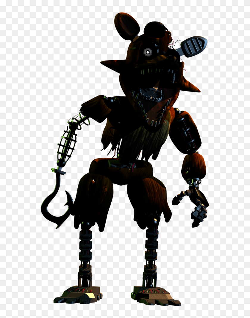 Foxy Transparent Phantom - Phantom Foxy With Hook, HD Png Download ...