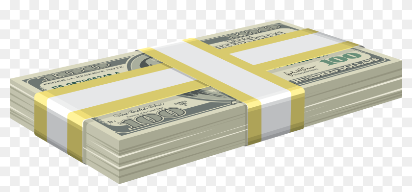 Stack Of Money .png, Transparent Png - 6057x2649 (#6827514) - PinPng