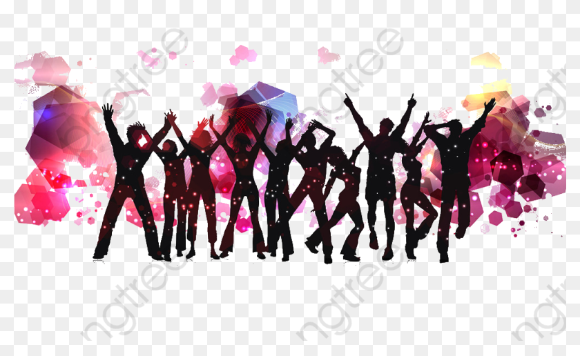 Silhouettes Of Clipart - People Dancing Silhouette Png, Transparent Png ...